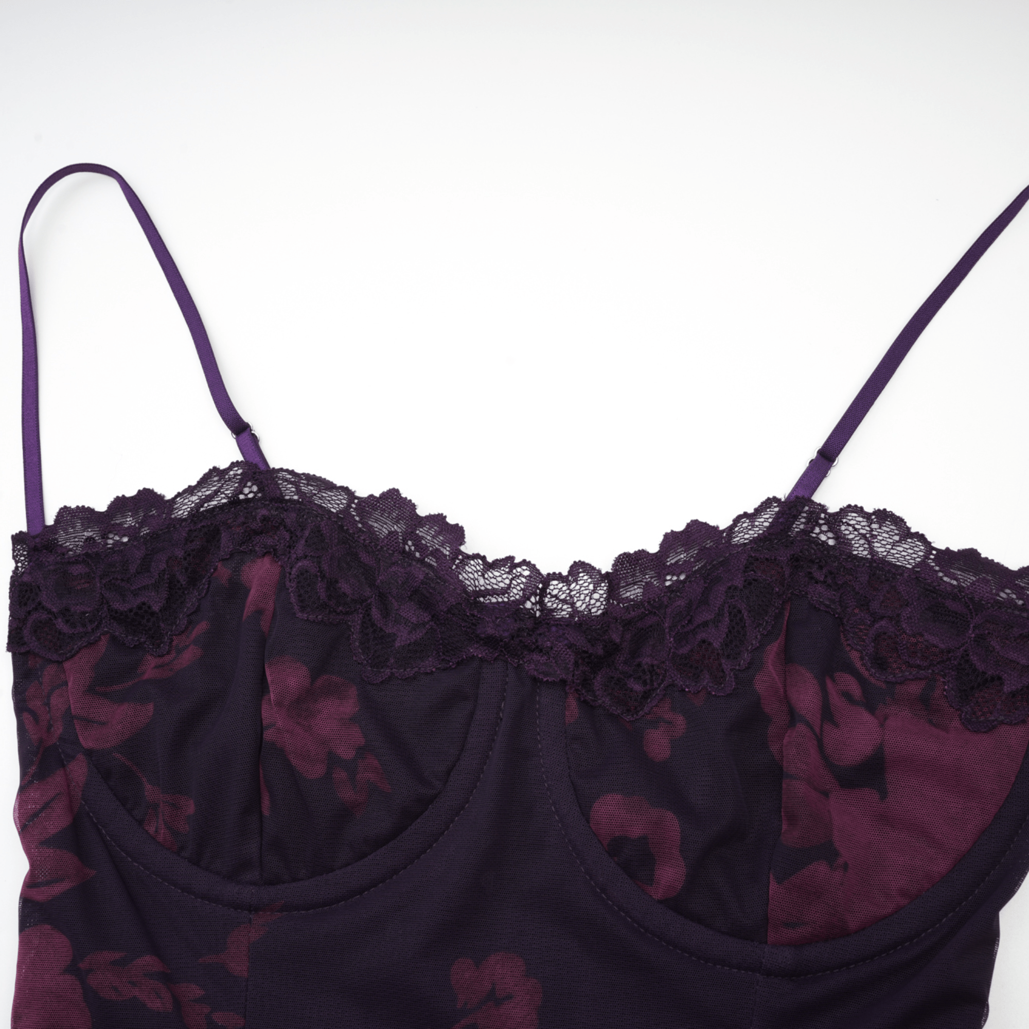 Róisín purple floral-print midi dress (Final Sale-US Only)