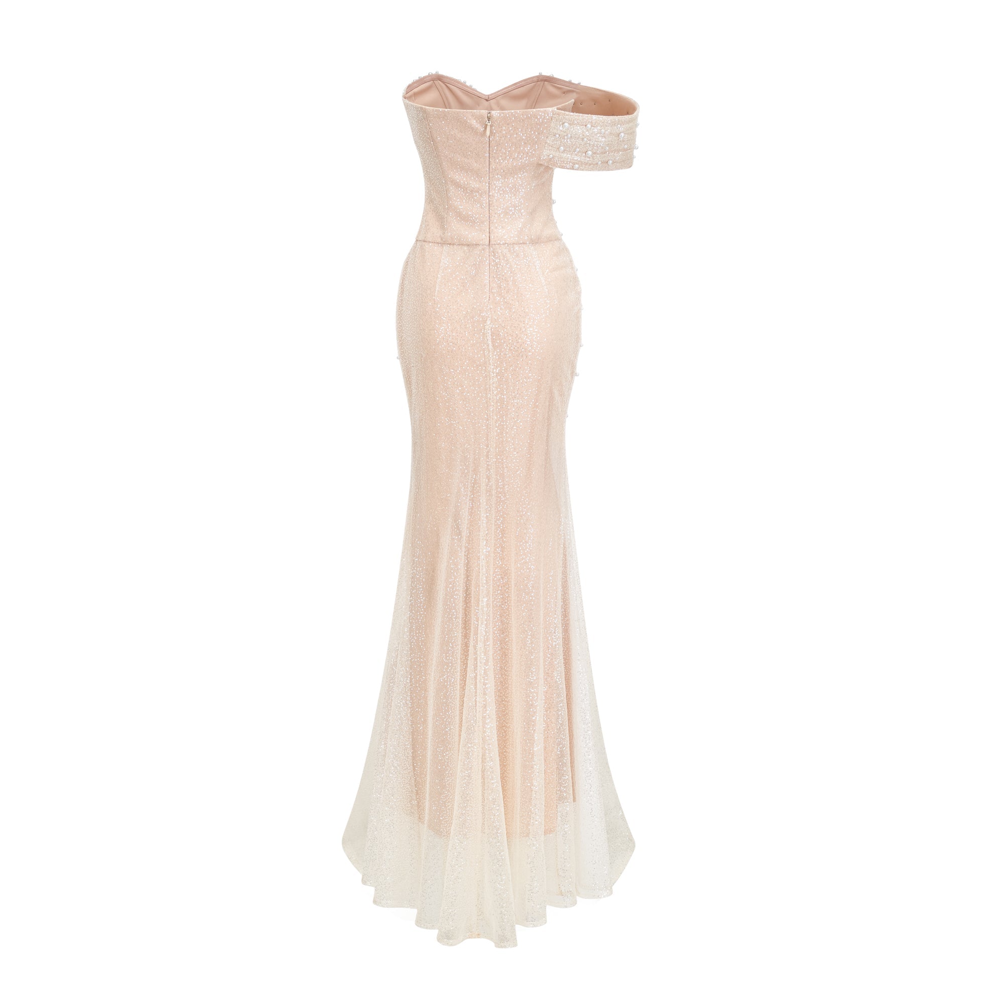 Sabine faux pearl-embellished maxi dress