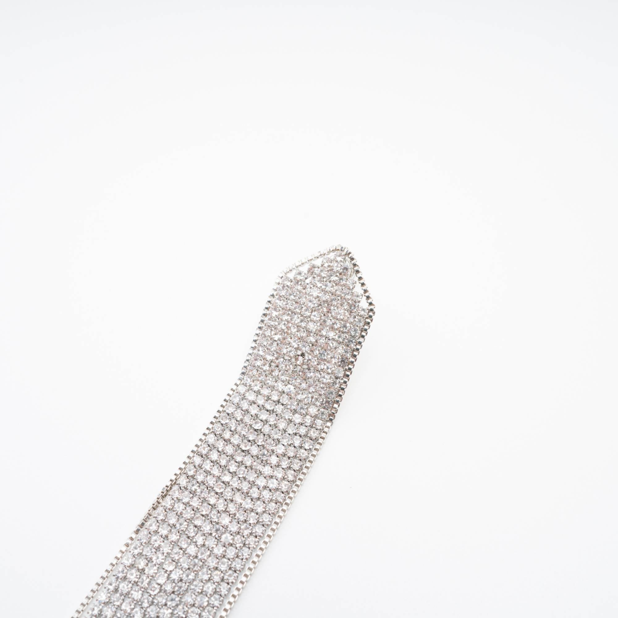Silver-plated fringed drop earrings (US Only)
