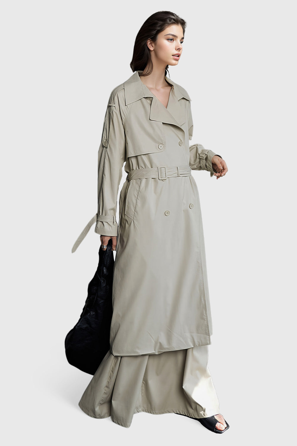 Regular Trenchcoat with Belt - Vanilla