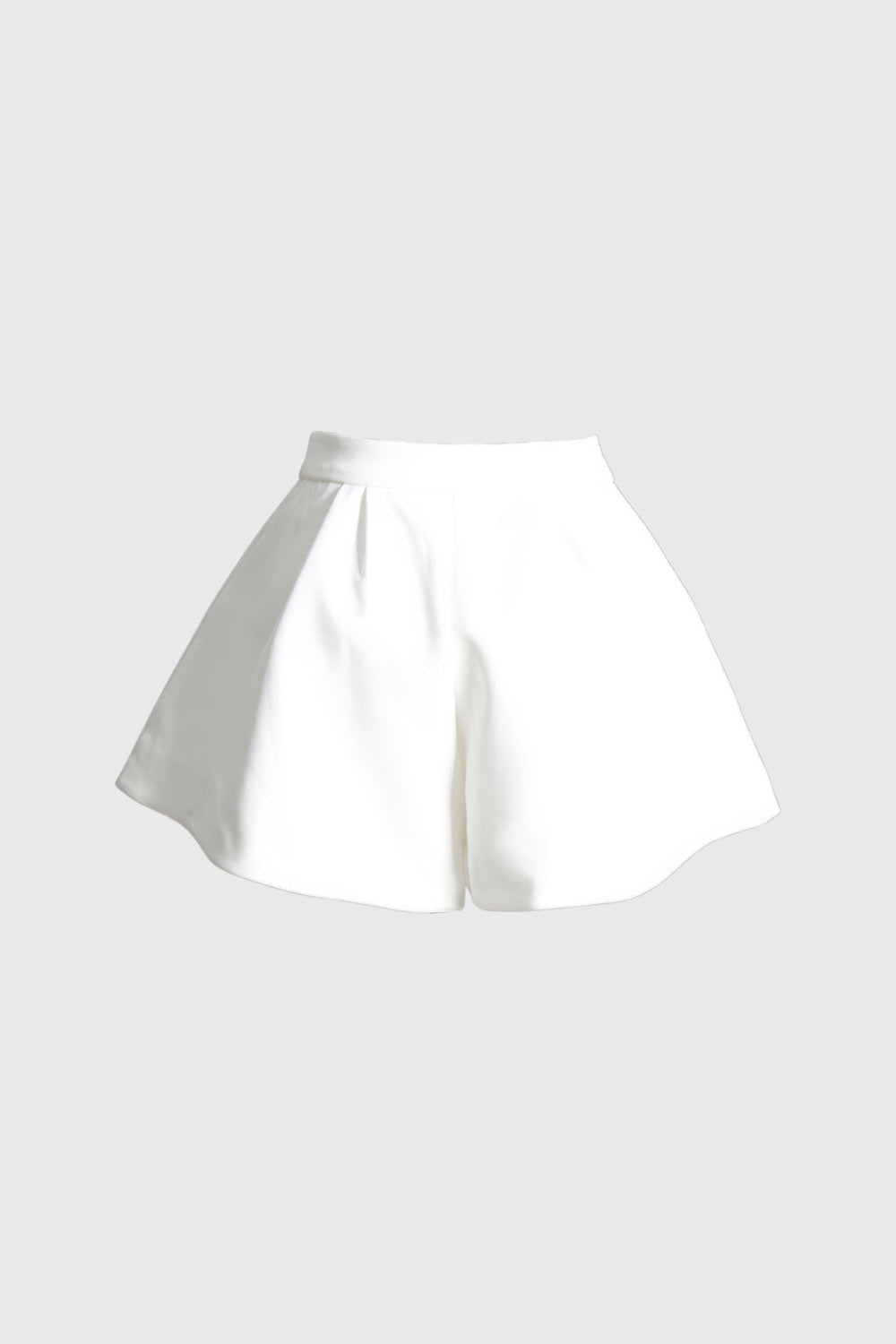 Shorts with Flowers - White