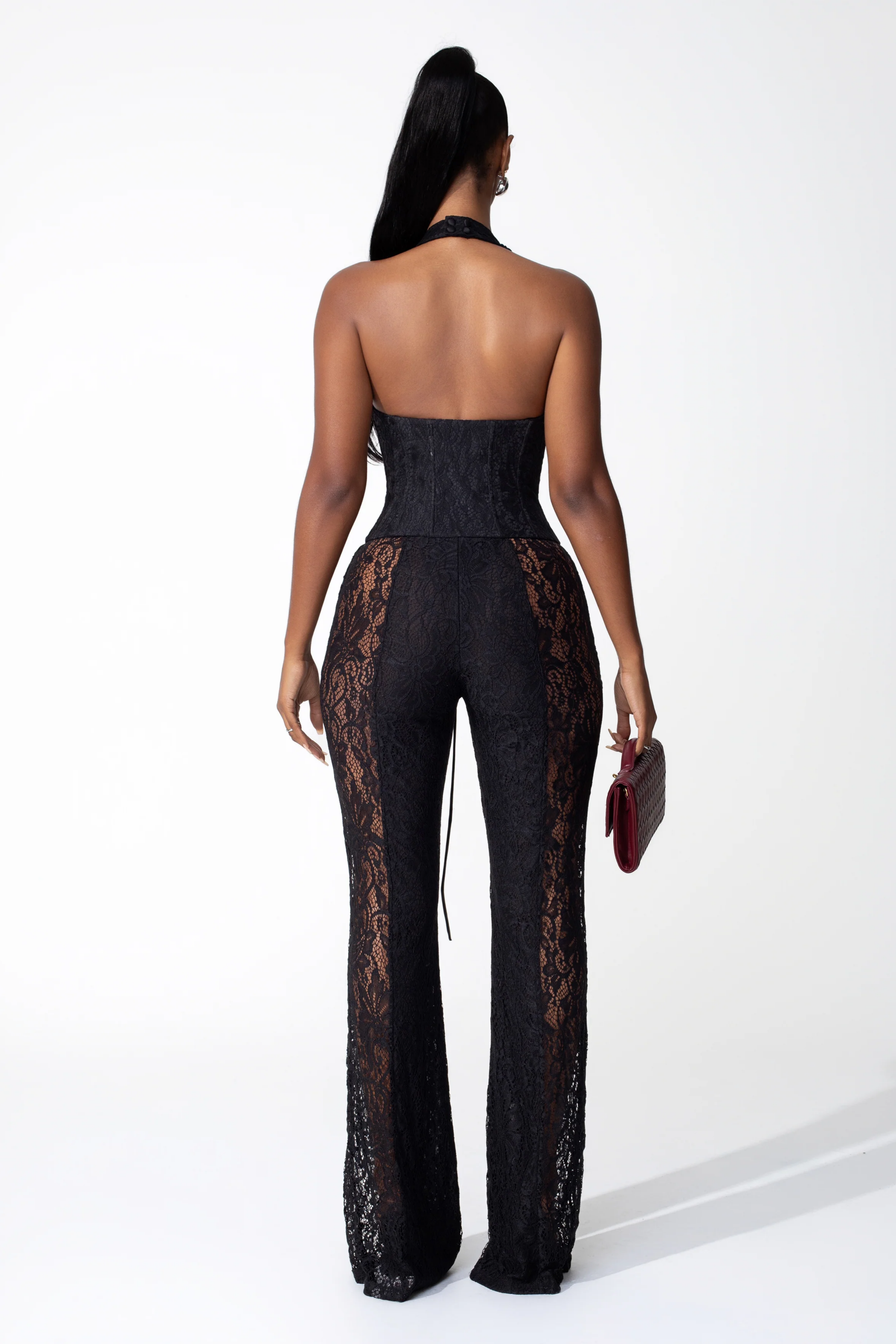 Rosalind Lace Corset Jumpsuit (Final Sale-US Only)