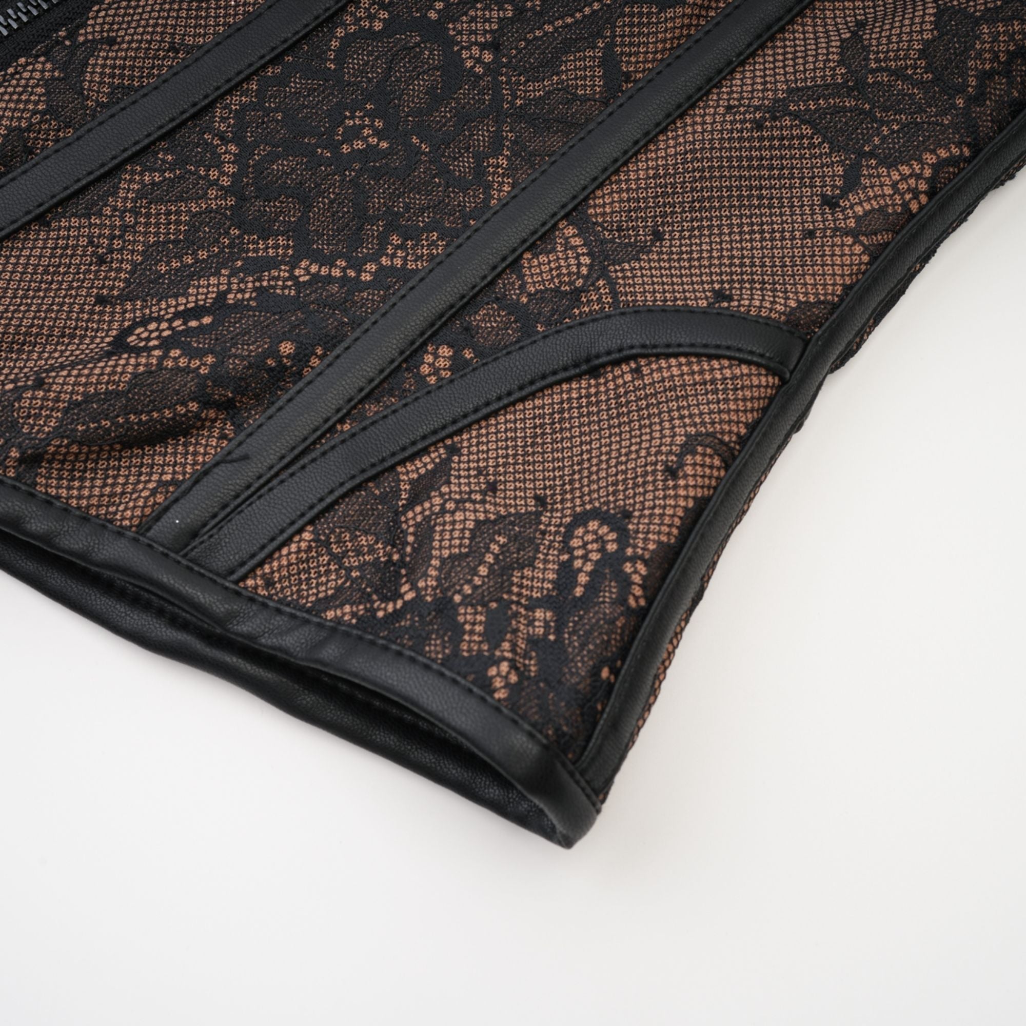 Ullrika brown lace vest top (US Only)