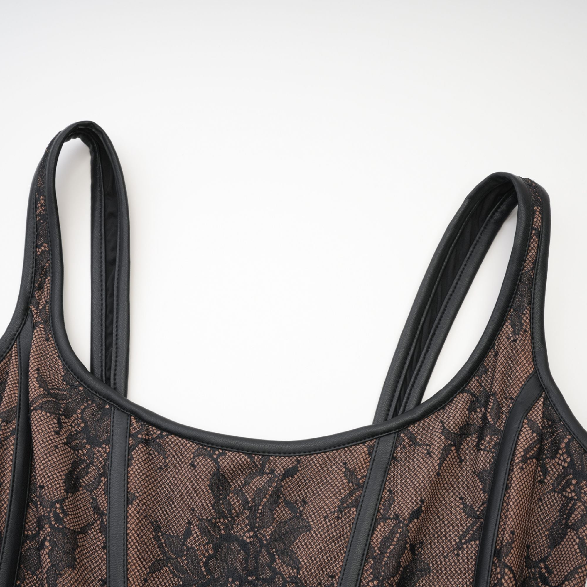 Ullrika brown lace vest top (US Only)