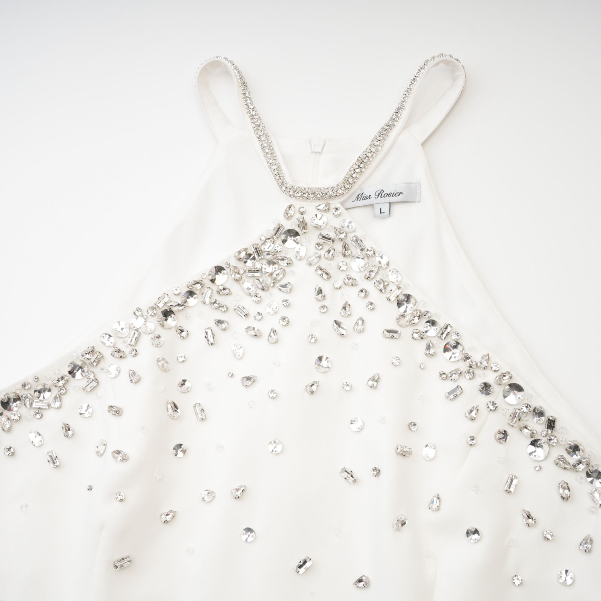 Xanthea white embellished mini dress (Final Sale-US Only)