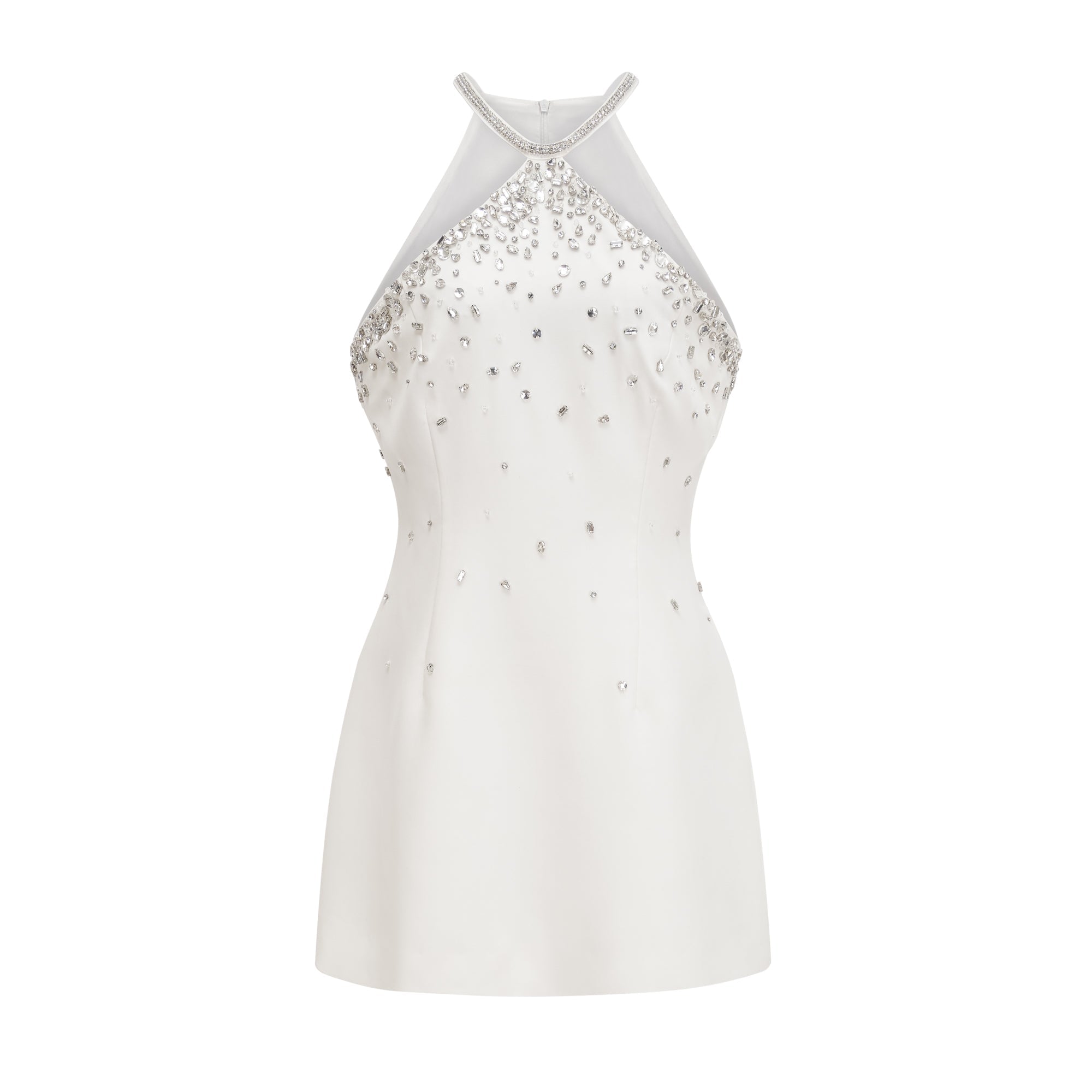 Xanthea white embellished mini dress (Final Sale-US Only)